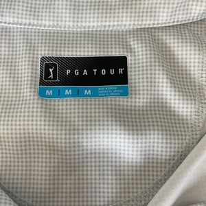 Mens PGA Tour POLO (white and gray) - M - $15